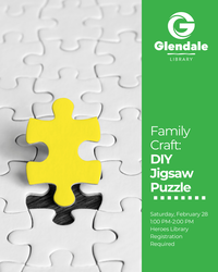 Family Craft: DIY Jigsaw Puzzle.