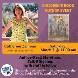 Children's Book Author Catherine Zampier Author Talk-Storytime