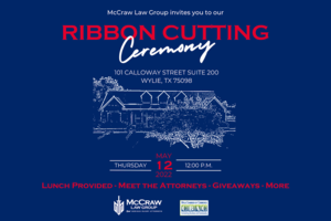 McCraw Law Group Ribbon Cutting Ceremony for Wylie Office