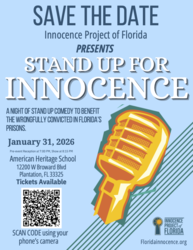 “Stand Up for Innocence,” a Night of Stand-Up Comedy