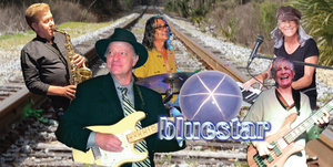 Bluestar under blue skies at Jiggs Landing Outpost - bring a folding chair and an appetite!