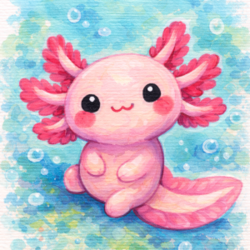 I can paint an AXOLOTL