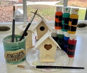 Family Birdhouse Bird-Feeder Painting!