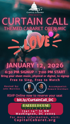 Curtain Call Themed Open Mic - Presented by Capital Cabaret