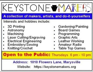 Keystone Makers Open to the Public