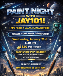 🎨✨ PAINT NIGHT w/ JAY101 — Star Wars Edition @ Poppin' Off ✨🎨