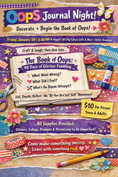 ✨📓 Oops Journal Night: Decorate + Begin the Book of Oops @ poppin' Off 📓✨