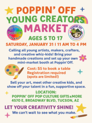 Young Creators Market (ages 5-17) @ Poppin' Off