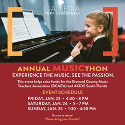 “Musicthon” Fundraiser at Galleria Fort Lauderdale