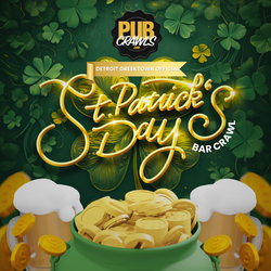 Detroit Greektown St. Patrick’s Day Bar Crawl