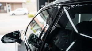 What causes tint edges to curl after a month?