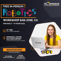 In-Person Free Robotics/Math Workshop for Kids at San Jose, CA  (7-14)