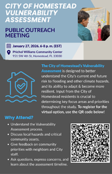 Come one, Come all....City of Homestead Vulnerability Assessment