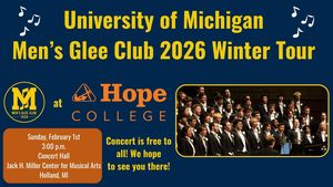 University of Michigan Men's Glee Club performing at Hope College!