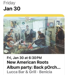 New American Roots Album Awareness party for "Stories In The Heart" (LP & CD) by Back pOrchEstra!