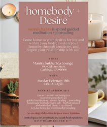 Homebody + Desire: Sacral Chakra–Inspired Guided Meditation & Journaling