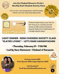 Women’s Rosh Chodesh Society Class at Chabad of Sarasota