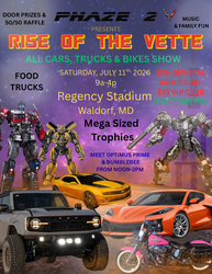 Phaze 2 Corvette Club presents “Rise of the Vette” All Cars, Trucks, Bikes and Trikes Show
