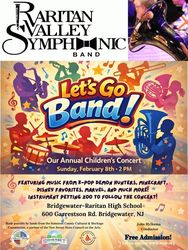 Raritan Valley Symphonic Band presents “Let’s Go Band” – A Children’s Concert!