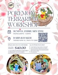 Valentine's Pokemon Terrarium Workshop at Bard & Baker in Troy