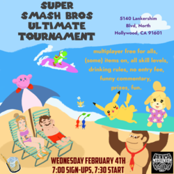 Super Smash Wednesday! A Casual Smash Bros Ultimate Tourney in a Bar