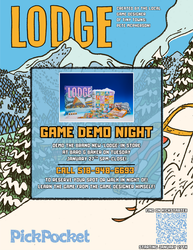 Board Game Demo Night: 'LODGE' by Peter McPherson at Bard & Baker in Troy