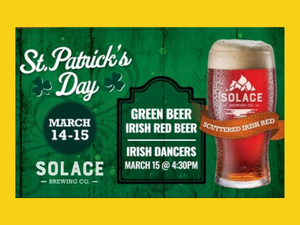St. Patrick's Day Celebration All Weekend at Solace Brewing Co. in Sterling