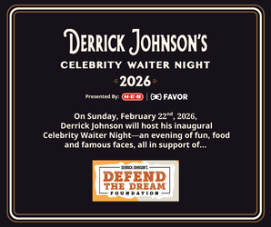 Defend the Dream Foundation’s Inaugural Derrick Johnson Celebrity Waiter Night