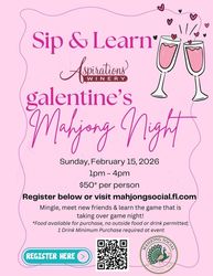 Sip & Learn - Galentine's Mahjong Night