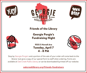 Friends of the Library - Georgie Porgie's Fundraising Night