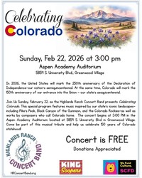 The Highlands Ranch Concert Band presents: "Celebrating Colorado"