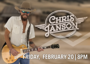 CHRIS JANSON BRINGS HIGH-ENERGY COUNTRY HIT SHOW TO WE-KO-PA CASINO RESORT