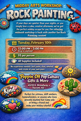 🪨🎨 MIDDAY ARTS WORKSHOP: ROCK PAINTING 🎨🪨