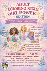 🎨🖍️ Adult Coloring Night @ Poppin' Off