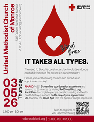 American Red Cross Blood Drive at UMC Monroe