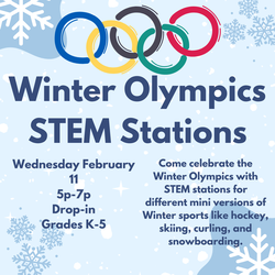 Winter Olympic STEM Stations
