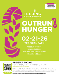 Feeding South Florida to Host Annual Outrun Hunger 5K Miami at Tropical Park in Miami
