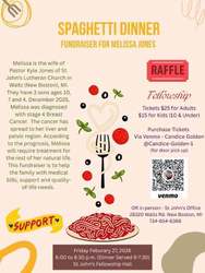 Spaghetti Dinner Fundraiser for Melissa Jones