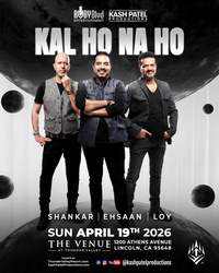 Bollywood Concert: Shankar-Ehsaan-Loy Live at Thunder Valley Casino Resort -  April 19, 2026