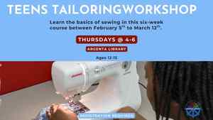 Teen Tailoring Workshop (Registration Required)