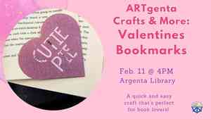 ARTgenta Crafts And More: Valentines Bookmarks