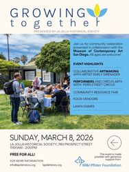 Growing Together Family Day at La Jolla Historical Society & Museum of Contemporary Art San Diego