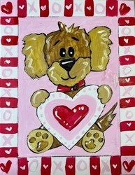 "Puppy Love" In-Studio Paint Party!