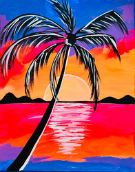 "Duet Paint Party: Sunset Palms " In-Studio Paint Party!