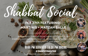 A Shabbat Social - Martinis and Matzah Balls