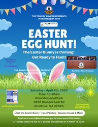 Easter Egg Hunt April 4, 2026 at Ginn Memorial Park, 3876 Graham Park Rd