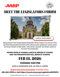 Meet the Legislators at SSP - Sponsored by AARP Illinois