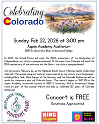 Highlands Ranch Concert Band presents: "Celebrating Colorado".