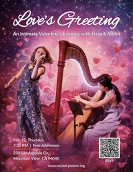 Love’s Greeting: An Intimate Valentine’s Evening with Harp & Violin