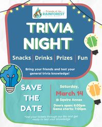 Trivia Night hsoted by Friends of the Rainforest